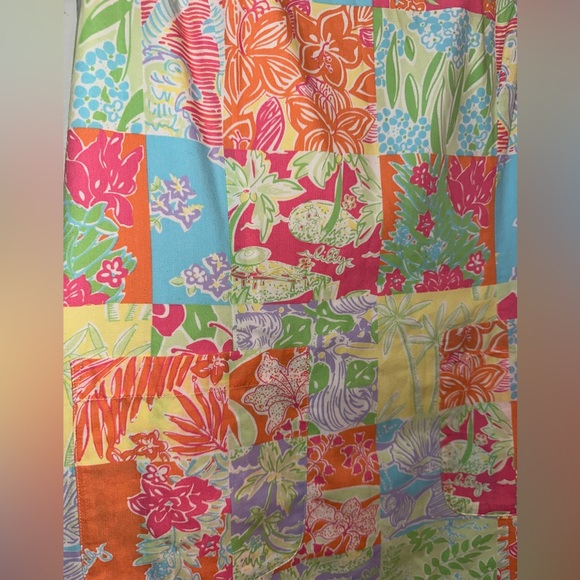 Vintage Lilly Pulitzer Krista Patchwork Shift Dress Size 8 - Picture 3 of 9